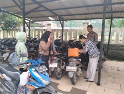Polsek Cabangbungin Terima Penitipan Motor Warga yg Mudik Lebaran