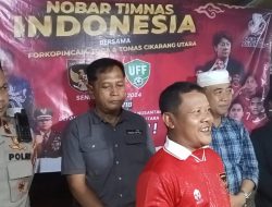 Dirlut PT Cikarang Nusantara, Nobar Semifinal AFC U23 Gandeng Muspika Cikut