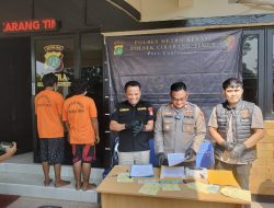 Polsek Ciktim Amankan Dua Pelaku Penipuan SepedaMotor yang Ditinggal Pemiliknya Buang Air Kecil