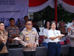 Bhakti Kesehatan Polri Di Lakukan Polres Metro Bekasi Jelang Hut Bhayangkara Ke 78