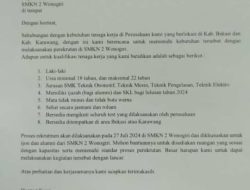 Beredarnya Surat Permohonan Rekrutmen Tenaga Kerja Luar Bekasi Buat Warga Sukaresmi Resah