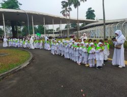 Peragaan Simulasi Manasik Haji di Go Wet Waterpark Bekasi di Ikuti 8.000 Anak