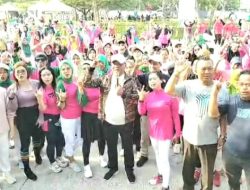 Kedatangan Alin Ade Kunang,Buat Ibu-ibu Senam Aerobik Teriakan Nomor 3