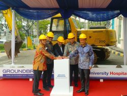 President University Perkuat Pendidikan Kesehatan Dengan Lakukan Groundbreaking President University Teaching Hospital