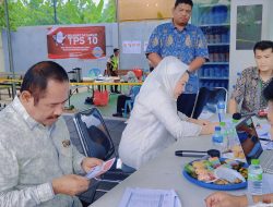 TPS 010 Tambun di Jadikan Tempat Ketua DPD Partai Golkar Akhmad Marzuki Gunakan Hak Pilihnya