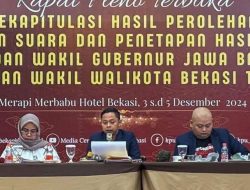 KPU Kota Bekasi Umumkan Hasil Pleno Pasangan Ridho Menangkan Plkada