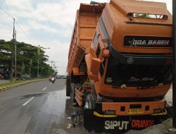 Perbaiki Hidrolik Sopir Dump Truk Meninggal Terjepit Bak