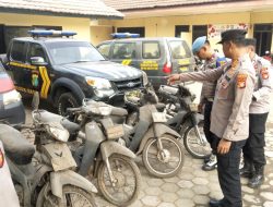 Polsek Setu Lakukan Pengecekan Kendaraan dan Senjata Api Dinas