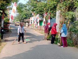 Jelang HUT RI ke 80,Desa Cipayung Adakan Giat Gotong Royong
