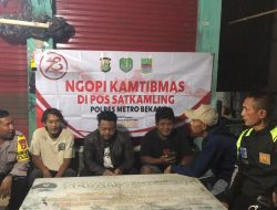 Polsek Cikarang Pusat Gelar Bin Siskamling/Ngopi Kamtibmas Perkuat Sinergi dengan Warga