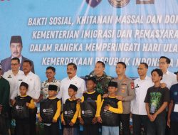 Bersama Menteri Imigrasi dan Pemasyarakatan, Lapas Pemuda Tangerang Gelar Bakti Sosial, Khitanan Massal dan Donor Darah