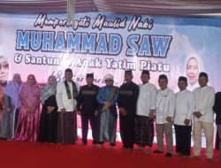 Tokoh Masyarakat Setiamekar Gelar Doa Bersama Dan santunan anak yatim untuk Keselamatan Bangsa