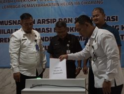 Lapas Cikarang Pimpin Pemusnahan Arsip Serentak UPT PAS Se-Jawa Barat