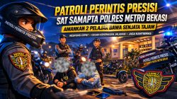 Patroli Perintis Presisi Sat Samapta Polres Metro Bekasi Amankan Pelajar Diduga Bawa Senjata Tajam di Cikarang Utara