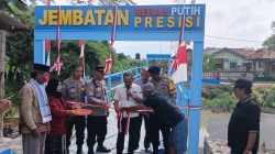 Jembatan Merah Putih Presisi Polri Resmi Dibuka, Hubungkan Dua Kampung di Cikarang Timur
