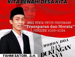 Tokoh Pemuda Fahmi Satori Resmi Maju di Pilkades Sukadarma 2026
