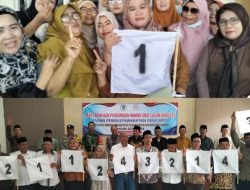 Kemeriahan Emak-emak Antusias, Indah Purnamasari Dapat Nomor Urut 1