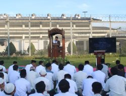 Lapas Kelas IIA Cikarang Lakukan Sholat Hari Raya Idul Adha dan Penyembelihan Hewan Kurban