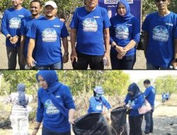 HUT Ke-25 Partai Demokrat Tanam 2000 Mangrove Dan Bersihkan Sampah Di Pesisir Muaragembong