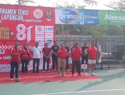 Jadi Ajang Silaturahmi dan Penjaringan Atlet Menuju Porprov,PELTI Kabupaten Bekasi Gelar Turnamen Tenis