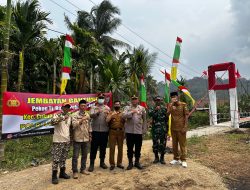 Jembatan Merah Putih Penghubung Dua Kecamatan di Resmikan Polres Tanggamus