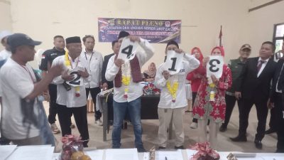 Panitia Pilkades Kedungwaringin Tetapkan Nomor Urut Calon Kades